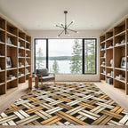 Woven Earthy Texture Herringbone Rug