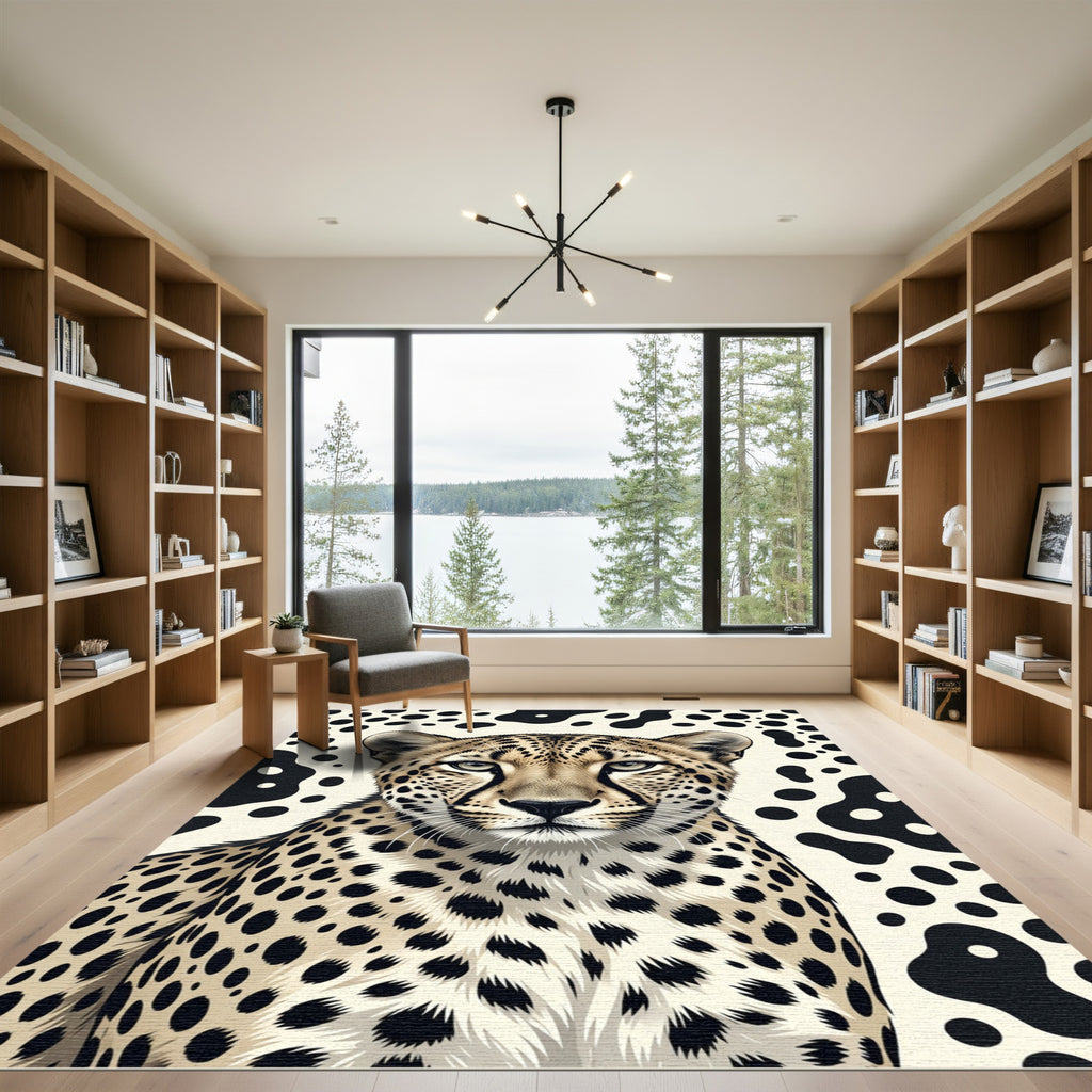 Bold Cheetah Spots Abstract Animals Rug