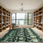 Sage Green Serpent Reptile Scale Rug
