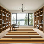 Earthy Tones Striped Layered Look Rug