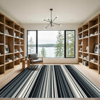 Monochromatic Vertical Stripe Rug