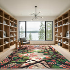 Coral Canopy Forest Path Rug