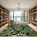 Emerald Python Jungle Serpent Rug