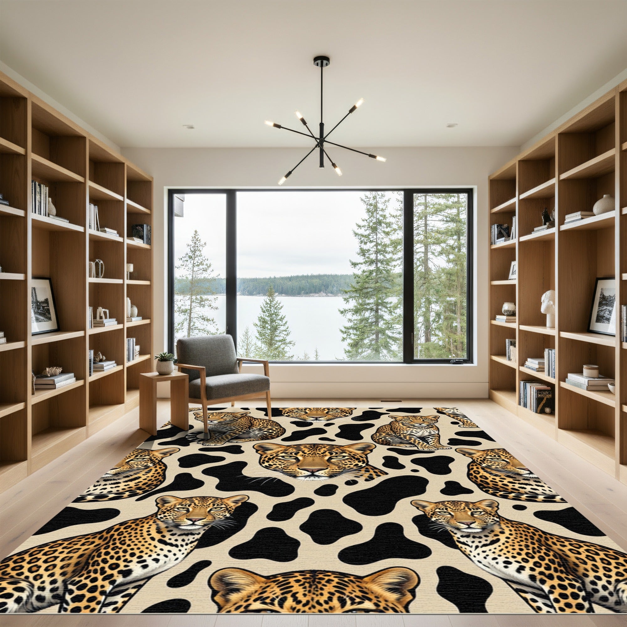 Big Cats Safari Animal Spots Rug