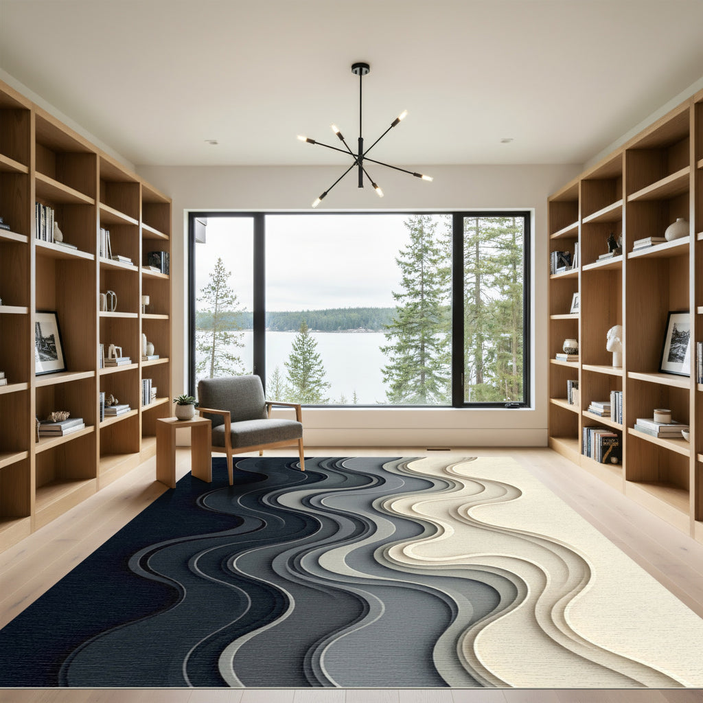 Monochromatic Layered Wave Composition Rug