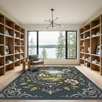 Ornate Victorian Village Floral Rug