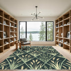 Earthy Golden Wheat Diamond Trellis Rug