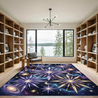 Cosmic Crystal Star Galaxy Scatter Rug