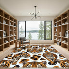 Bold Tiger And Leopard Spots Rug