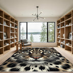 Leopard Spot Face Close Up Rug