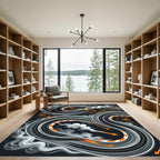 Dynamic Drift Tire Smoke Racing Track Rug
