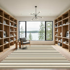 Earthy Tone Thin Striped Rug