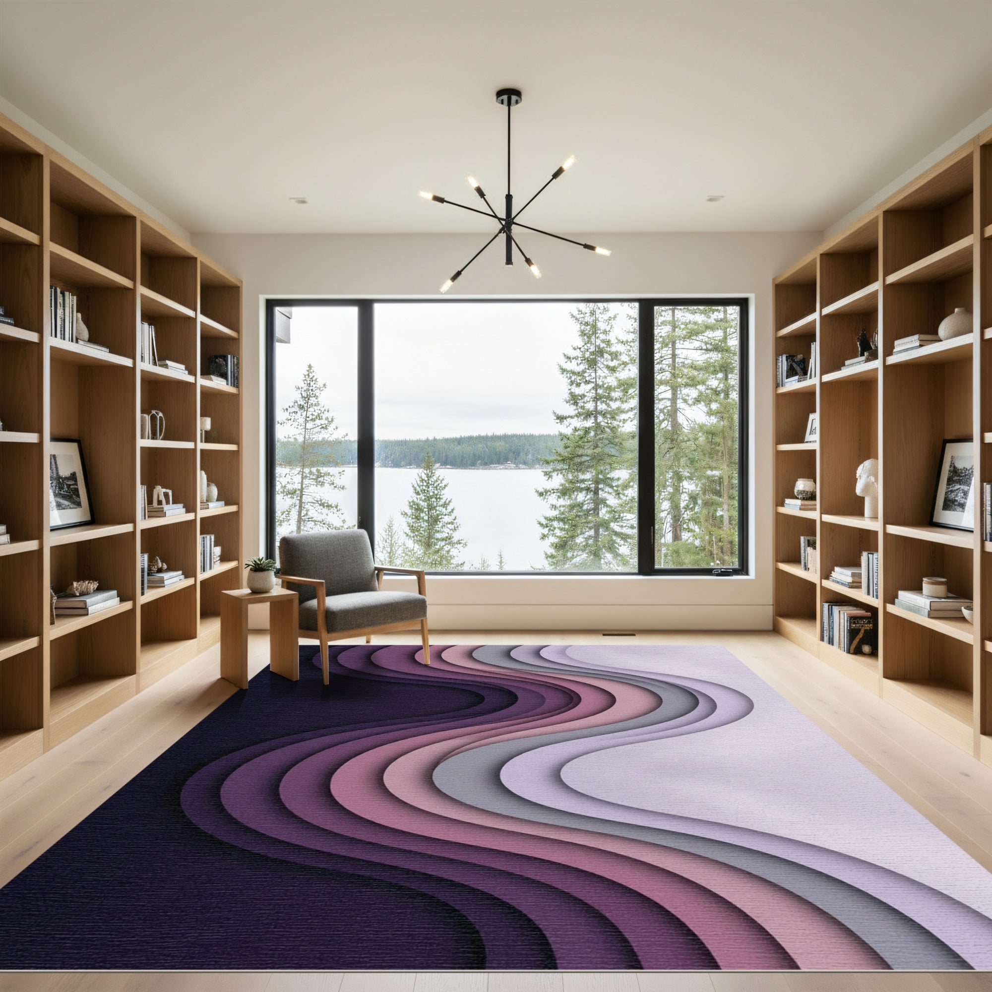 Ombre Wavy Layers Rug