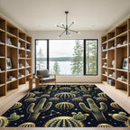 Night Sky Cactus Constellation Rug