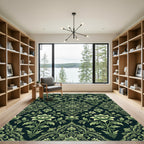 Grand Luminous Floral Damask Rug