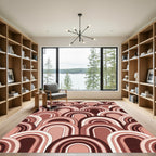 Terracotta Arch Geometric Layered Rug