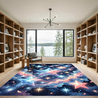 Cosmic Pastel Starry Night Sky Rug