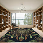 Celestial Dreamcatcher with Moon and Stars Rug