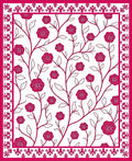 Classic Rose Vine With Intricate Border Rug
