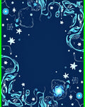 Whimsical Floral Nebula Design Rug