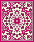 Ornate Mandala Floral Pattern Rug