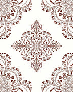 Intricate Floral Medallion Design Rug