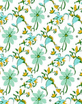 Spring Floral Vine Pattern Rug