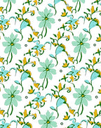 Spring Floral Vine Pattern Rug