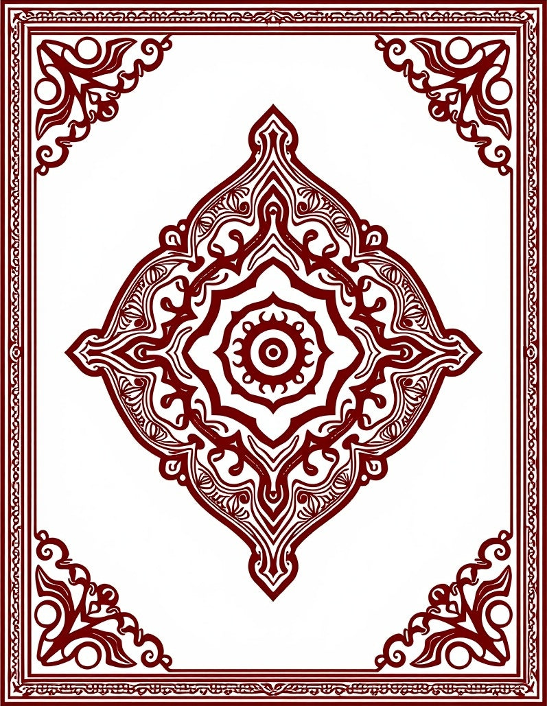 Elaborate Floral Medallion Design Rug