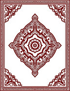 Elaborate Floral Medallion Design Rug
