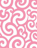 Pink Swirl Pattern Rug