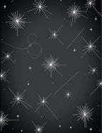 Starburst Pattern On Dark Background Rug