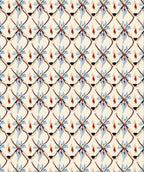 Stylized Diamond Lattice Geometric Pattern Rug
