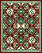 Intricate Floral Medallion Pattern Rug