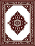 Classic Floral Medallion Border Design Rug