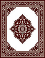 Classic Floral Medallion Border Design Rug