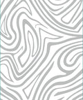 Abstract Gray Swirl Pattern Design Rug