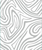 Abstract Gray Swirl Pattern Design Rug