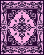 Victorian Flourish Paisley Motif Rug