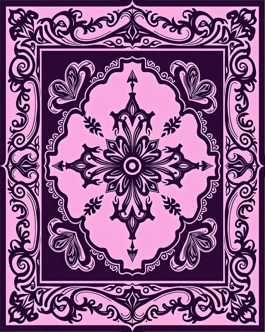 Victorian Flourish Paisley Motif Rug