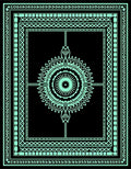 Ornate Teal Mandala Geometric Rug