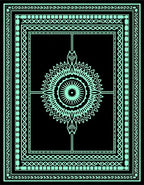 Ornate Teal Mandala Geometric Rug