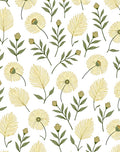 Delicate Floral Botanical Artistry Design Rug