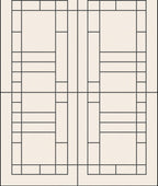 Geometric Block And Line Design Rug