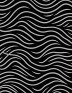 Black Silver Wavy Stripe Pattern Rug
