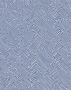 Abstract Maze Blue Line Pattern Rug