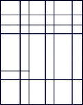 Bold Grid Abstract Design Rug