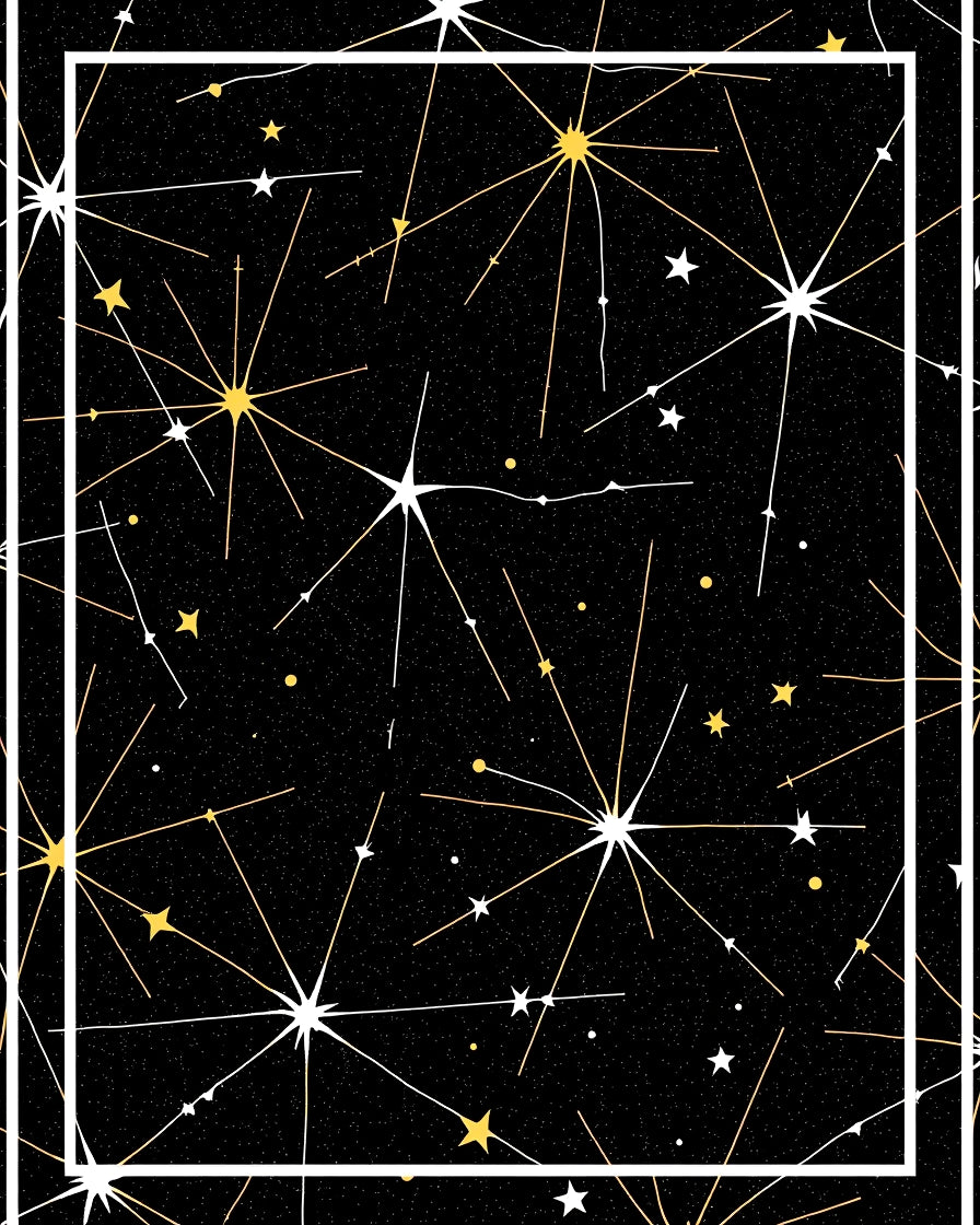 Sparkling Starburst Galaxy Pattern Rug