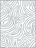 Abstract Wavy Contour Design Rug