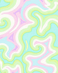 Pastel Swirl Abstract Pattern Rug